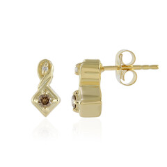 Pendientes en plata con Diamante I3 champán
