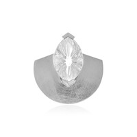 Colgante en plata con Cuarzo blanco