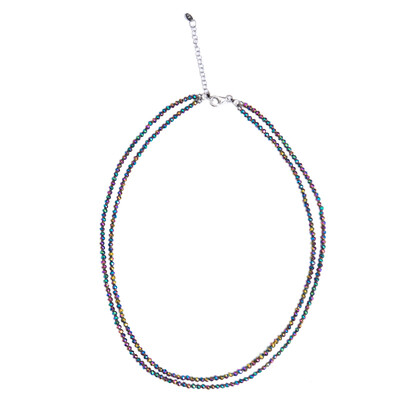 Collar en plata con Hematita mística