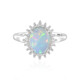 Anillo en plata con Ópalo de Welo