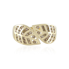 Anillo en oro con Diamante champán I2 (de Melo)