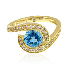 Anillo en oro con Topacio de Marambaia (de Melo)