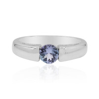 Anillo en plata con Tanzanita sin calentar
