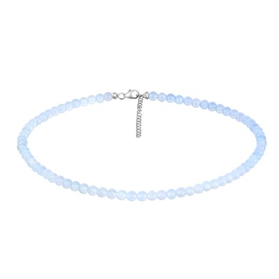 Collar en plata con Calcedonia azul