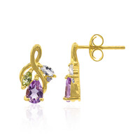 Pendientes en plata con Amatista Rosa de Francia