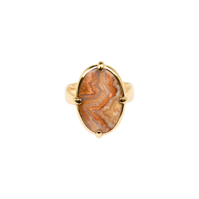 Anillo en plata con Ágata lace