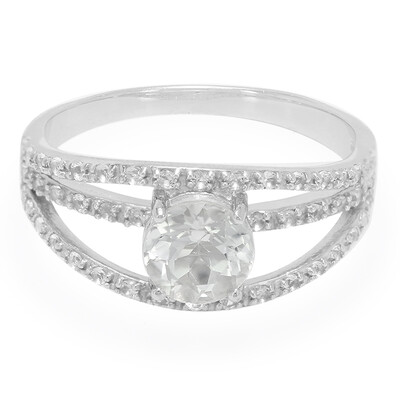 Anillo en plata con Topacio glacial