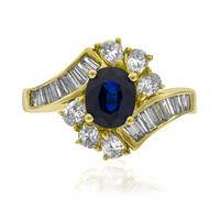 Anillo en oro con Zafiro de Ceilán (CIRARI)
