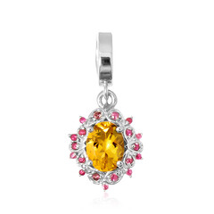Colgante en plata con Berilo amarillo
