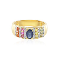 Anillo en plata con Zafiro azul