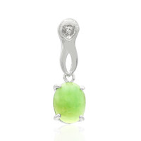 Colgante en plata con Crisoprasa imperial