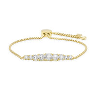 Brazalete en plata con Topacio blanco