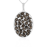 Collar en plata con Cuarzo ahumado