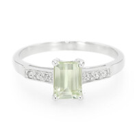 Anillo en plata con Cuncita amarillo canario