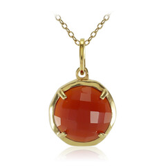 Collar en plata con Ónix rojo