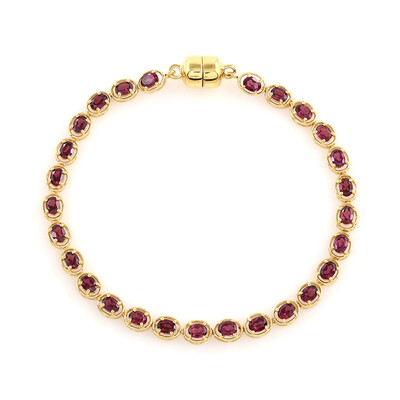 Brazalete en plata con Rodolita
