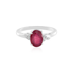 Anillo en plata con Rubí de Madagascar