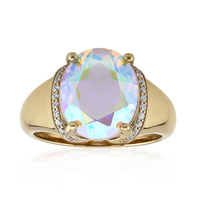 Anillo en plata con Cuarzo Rayo de luna