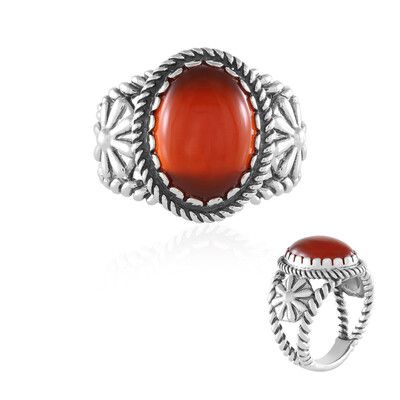 Anillo en plata con Ónix rojo (Desert Chic)