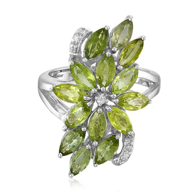 Anillo en plata con Turmalina Paraíba