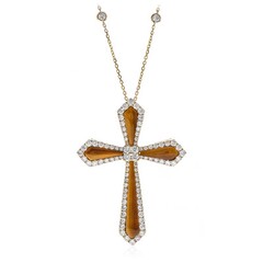 Collar en oro con Ojo de tigre (CIRARI)