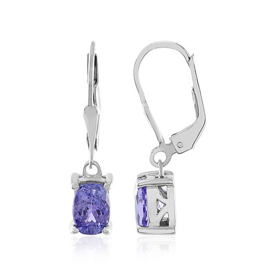 Pendientes en plata con Tanzanita