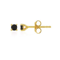 Pendientes en plata con Turmalina negra