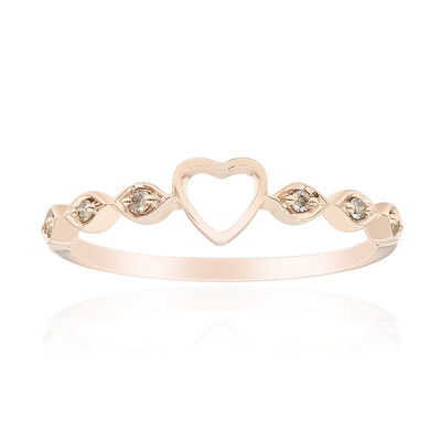 Anillo en oro con Diamante rosa de Francia de Argyle SI1 (Annette)