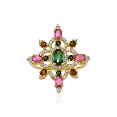 Anillo en plata con Turmalina