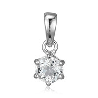 Colgante en plata con Topacio blanco