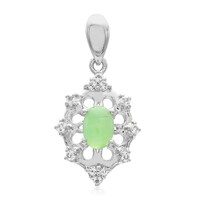 Colgante en plata con Crisoprasa imperial