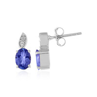 Pendientes en plata con Tanzanita