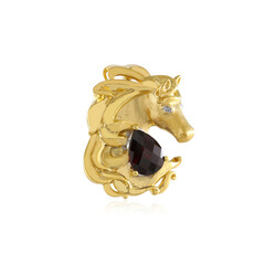 Broche en plata con Granate de Mozambique (Gems en Vogue)