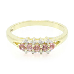 Anillo en oro con Zafiro Padparascha no calentado