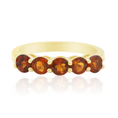 Anillo en plata con Citrino de Madeira
