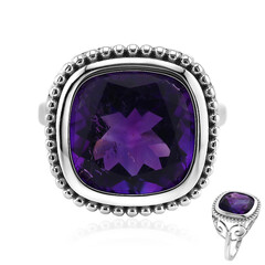 Anillo en plata con Amatista de Marruecos