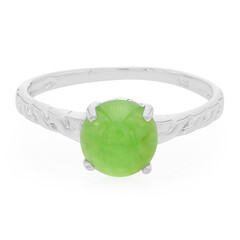 Anillo en plata con Crisoprasa imperial