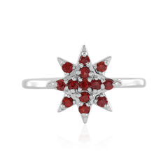 Anillo en plata con Rubí de Tanzania (Adela Silber)