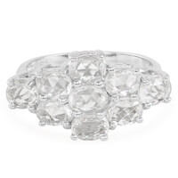 Anillo en plata con Zafiro blanco