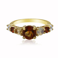 Anillo en plata con Citrino de Madeira