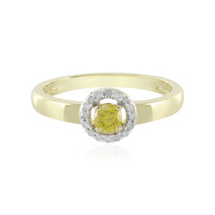 Anillo en oro con Diamante amarillo I4