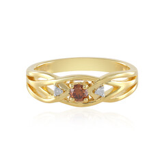 Anillo en plata con Diamante rojo I3