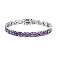 Brazalete en plata con Amatista