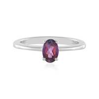 Anillo en plata con Topacio místico púrpura