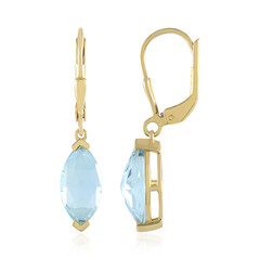 Pendientes en plata con Topacio azul cielo (KM by Juwelo)