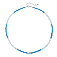 Collar en plata con Aguamarina