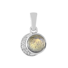 Colgante en plata con Labradorita