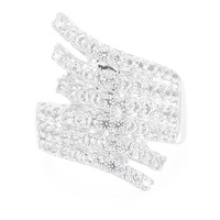 Anillo en plata con Topacio blanco