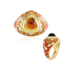 Anillo en plata con Citrino de Madeira (Adela Silber)