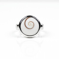 Anillo en plata con Ojo de Shiva